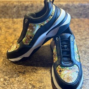 Aldo Black and Multicolor Sneakers
